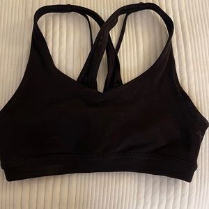 Athleta crossed strap halter bra
